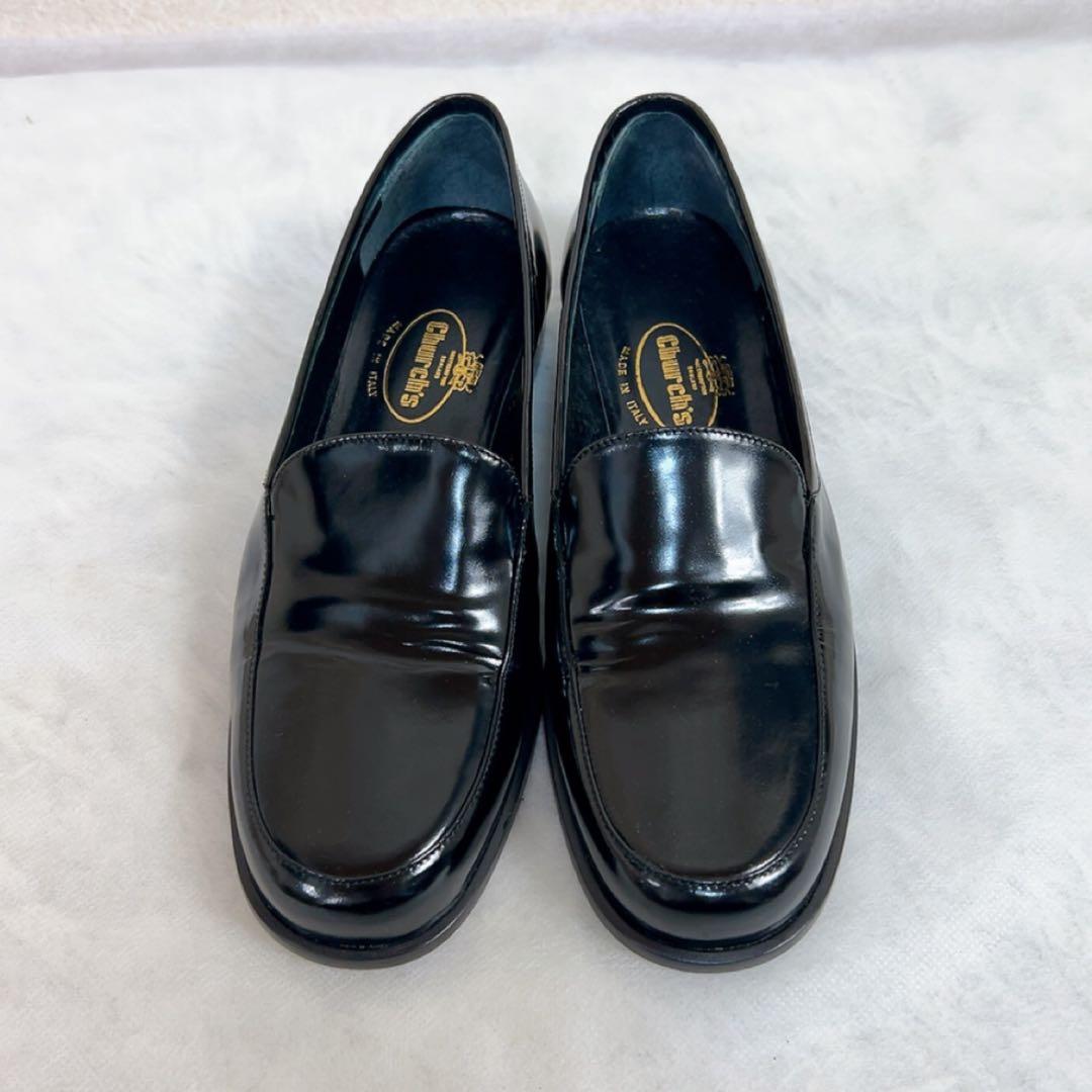 【美品】チャーチ ローファー 37 23.5cm ブラック 黒 イタリア製