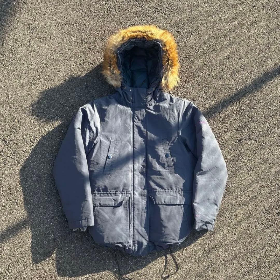 【極暖】Columbia ダウンジャケット　オムニヒート　ファー　フード　古着