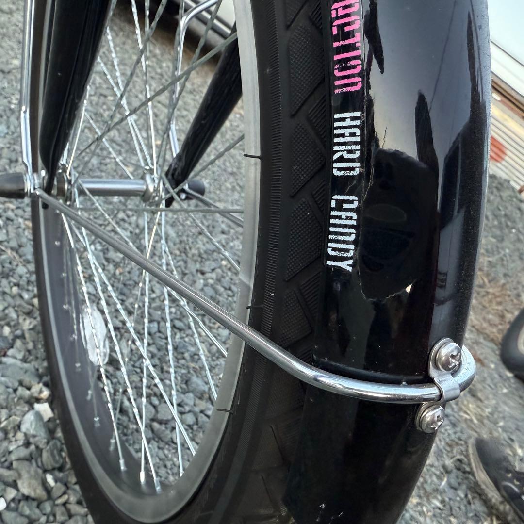 HOBSFACT子供用自転車 22インチ　ブラック　6段変速　116cm〜