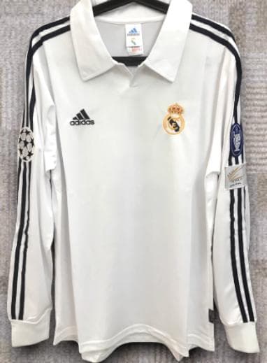 01/02 レアル・マドリード ホーム 長袖ユニフォーム 5番 ジダン