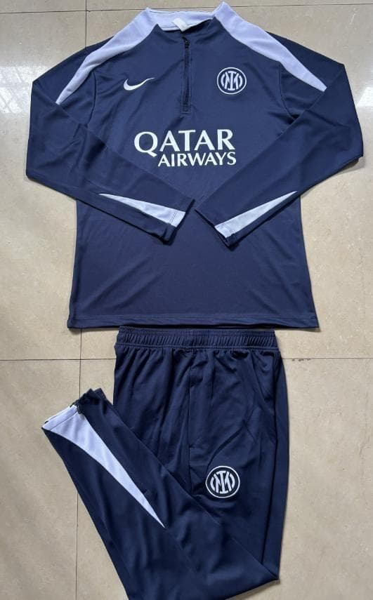 インテル サッカー トレーニングウェア 上下セット ネイビー