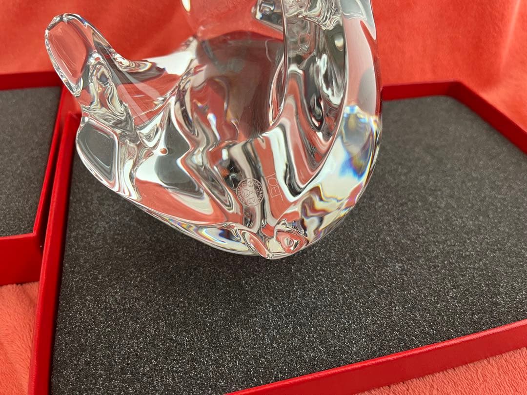 ❤️彫刻家作品❤️BACCARAT LOET クマ親子　動物　フィギュリン