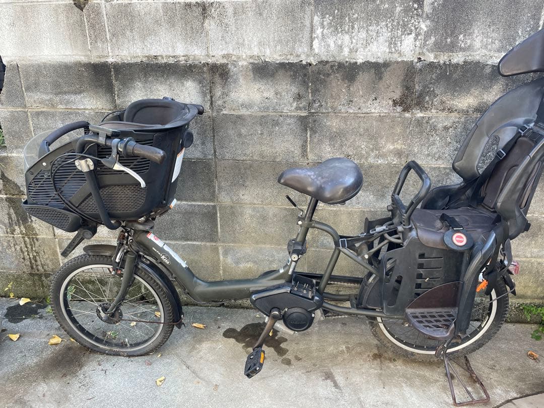 ジャンク品YAMAHA PAS Kiss 電動アシスト自転車 チャイルドシート付