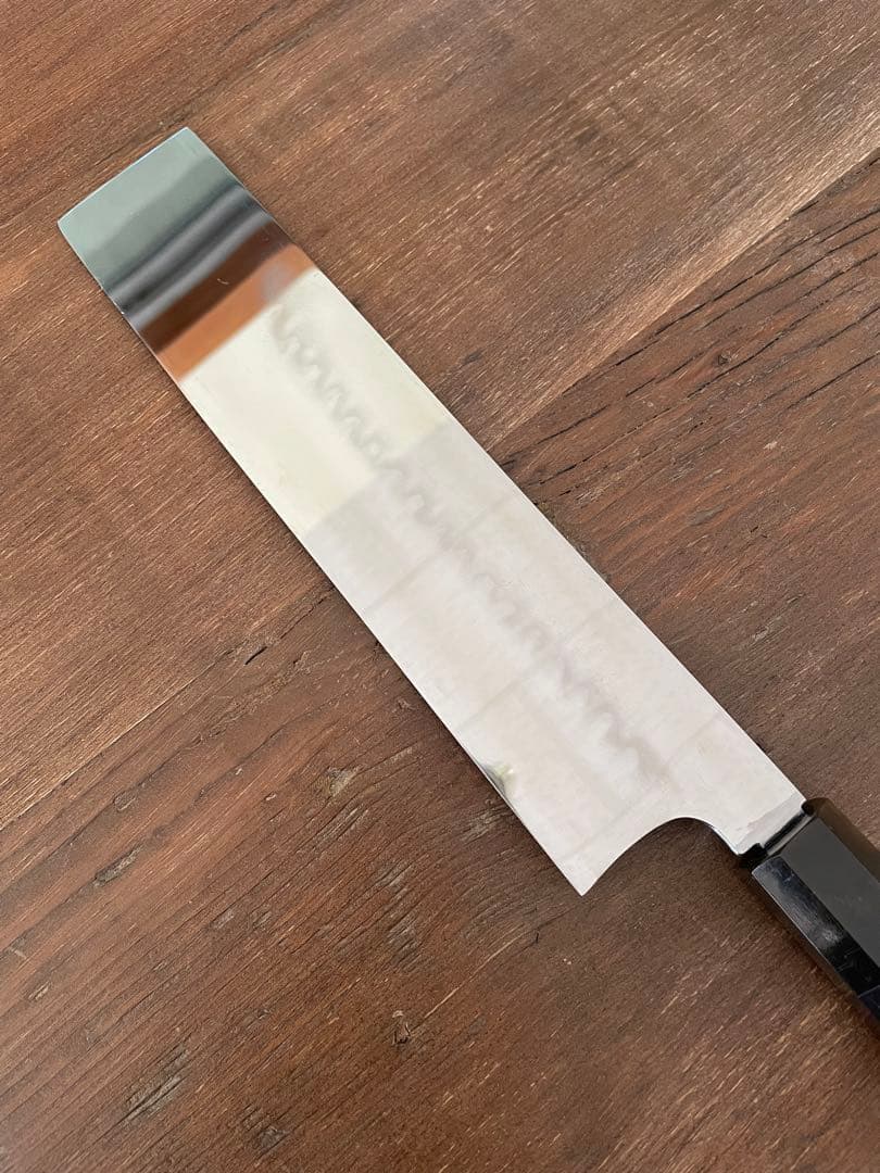 玄海正国 不動国行 東型薄刃包丁 八寸 水本焼 安来鋼 白紙2号