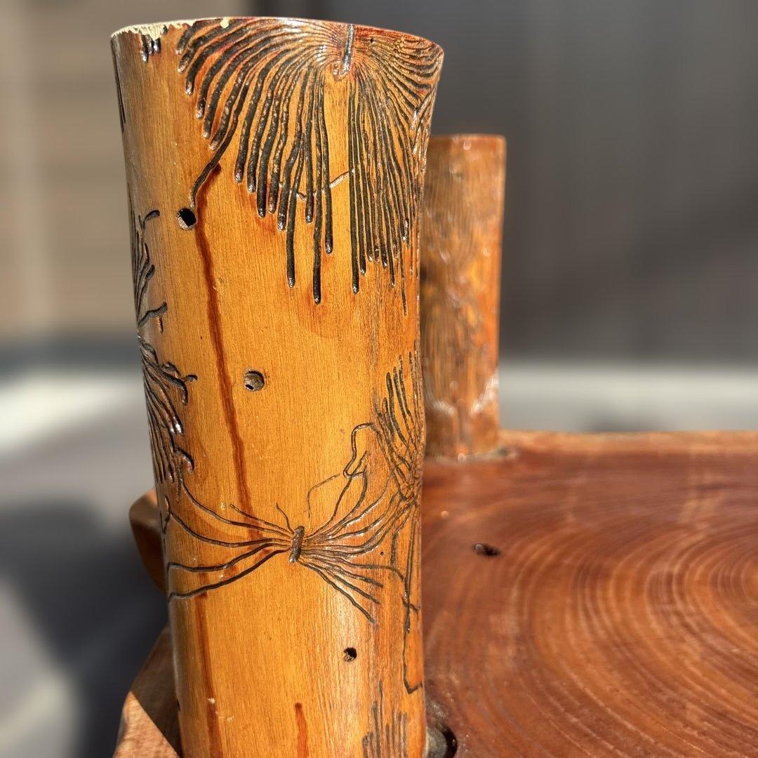 木製テーブル 自然な形状