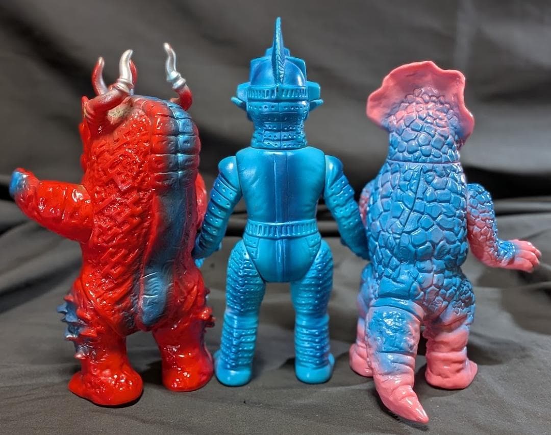 ウインダム＆ミクラス＆アギラ（ブルマァク復刻）ソフビフィギュア３体セット