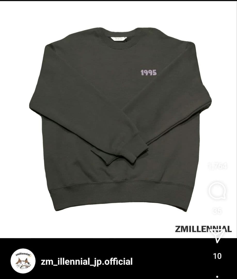 BTS JIMIN zmillennial ジミレニアル メグネイト スウェット