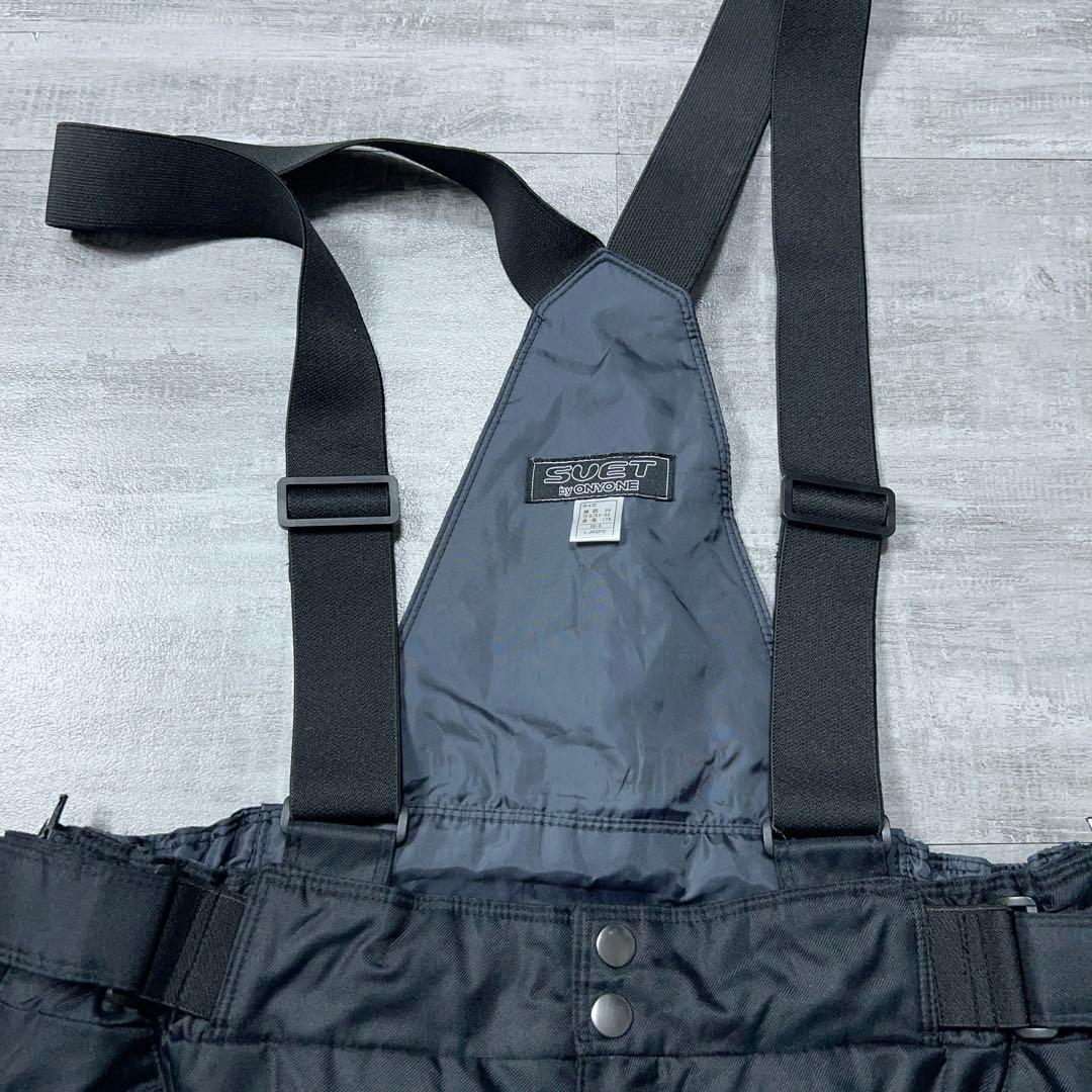 お買い得★ オンヨネ スキーウェア メンズL スノーボードウェア 人気の黒 総柄