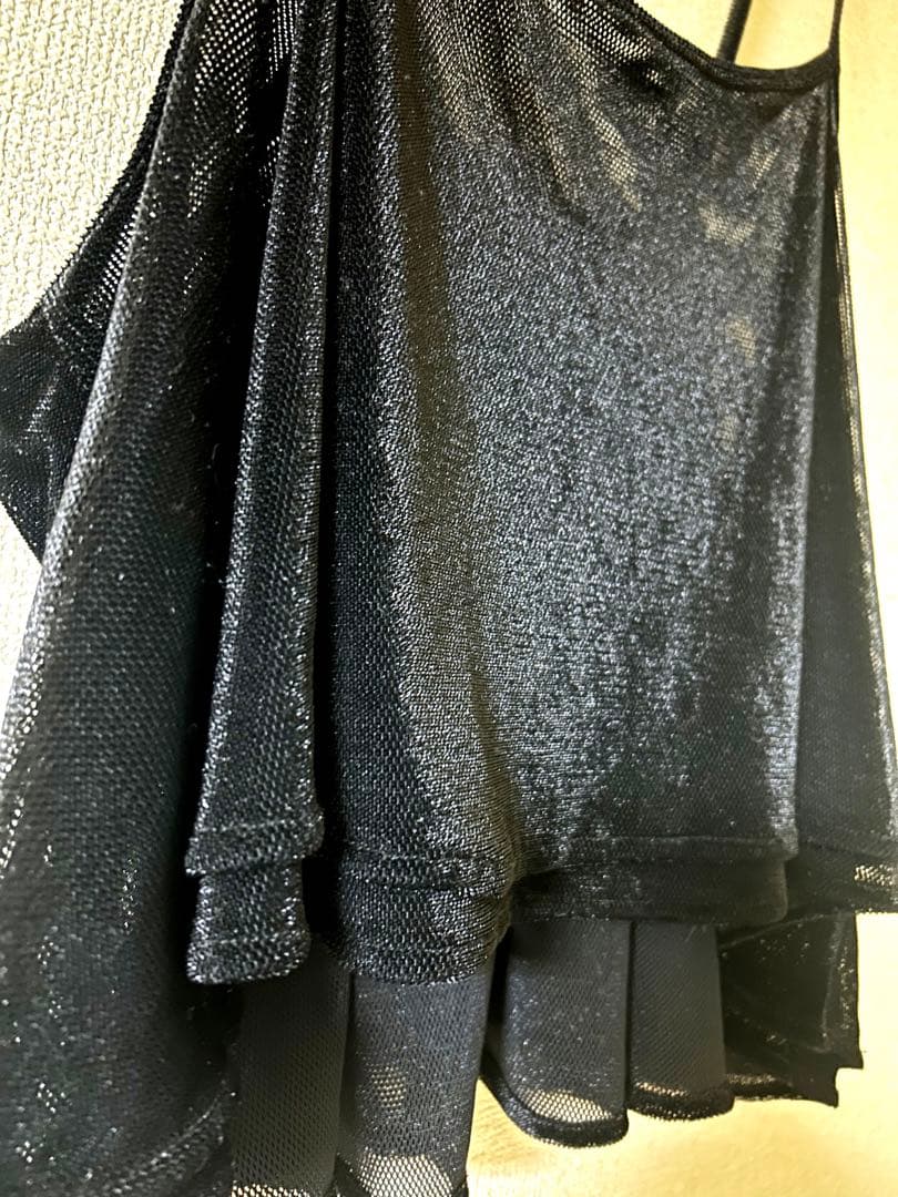 Anna Kerry メッシュベロアキャミソール