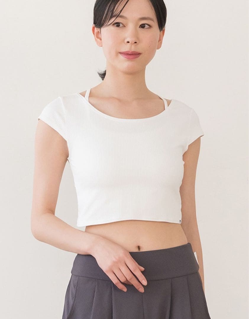 【SUKALA】新品 リブヨギーニツイストトップスセット ホワイト Mサイズ