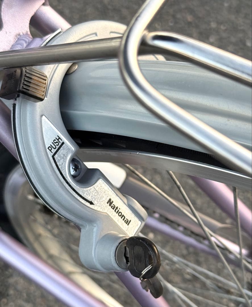 美品 ナショナル バッテリー長押し全灯♪ 電動アシスト自転車