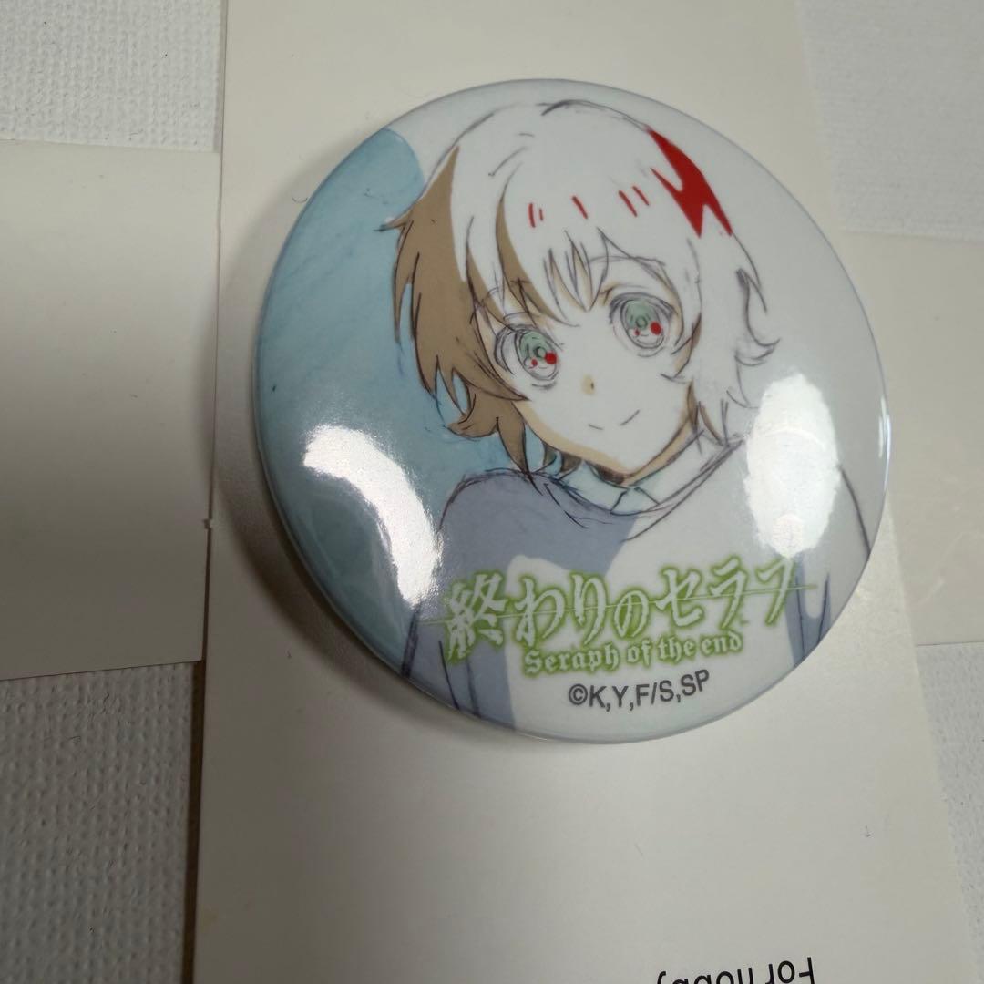 終わりのセラフ 原画　門脇聡 缶バッジ　コレクション 早乙女与一