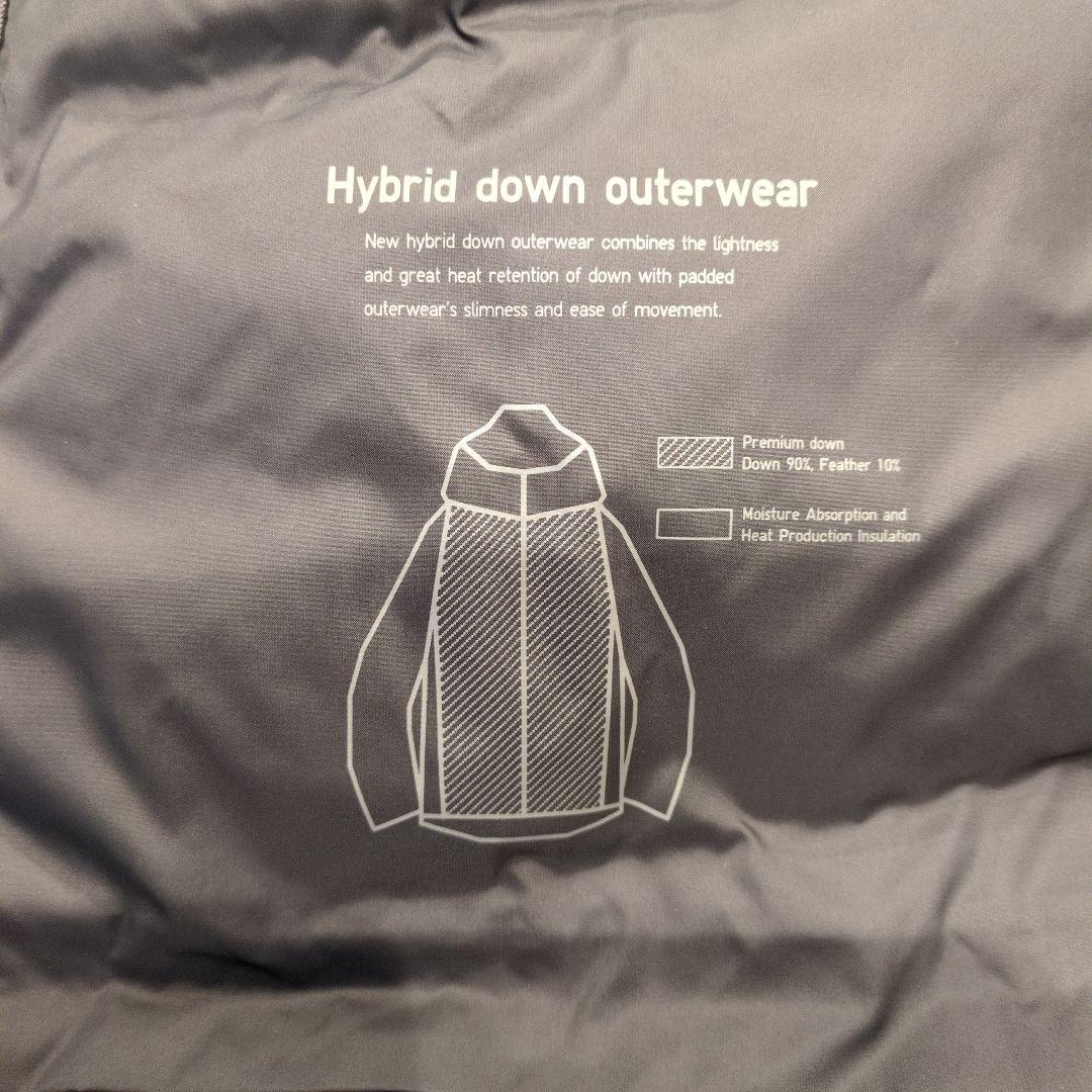 UNIQLO ハイブリッドダウンパーカ M グレー