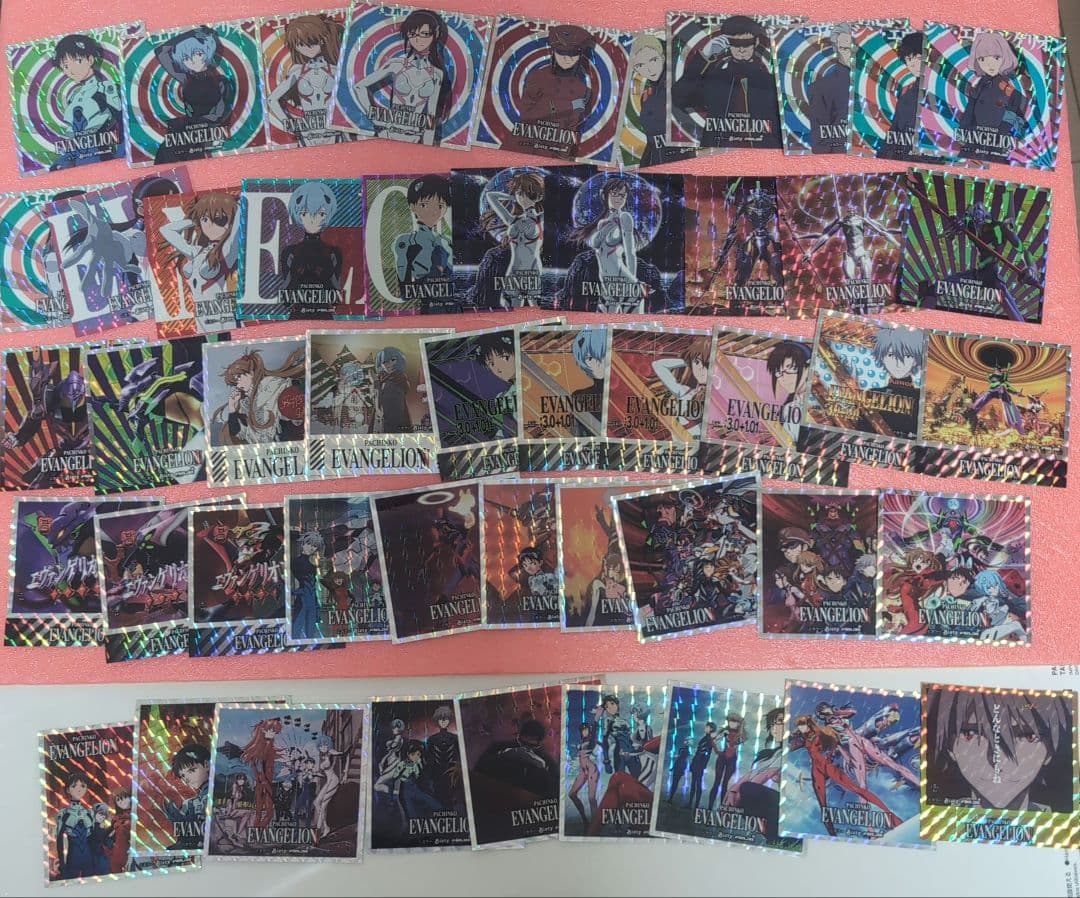エヴァンゲリオントレーディングステッカー　パチンコ　４９種類　シンジ　レイ　マリ