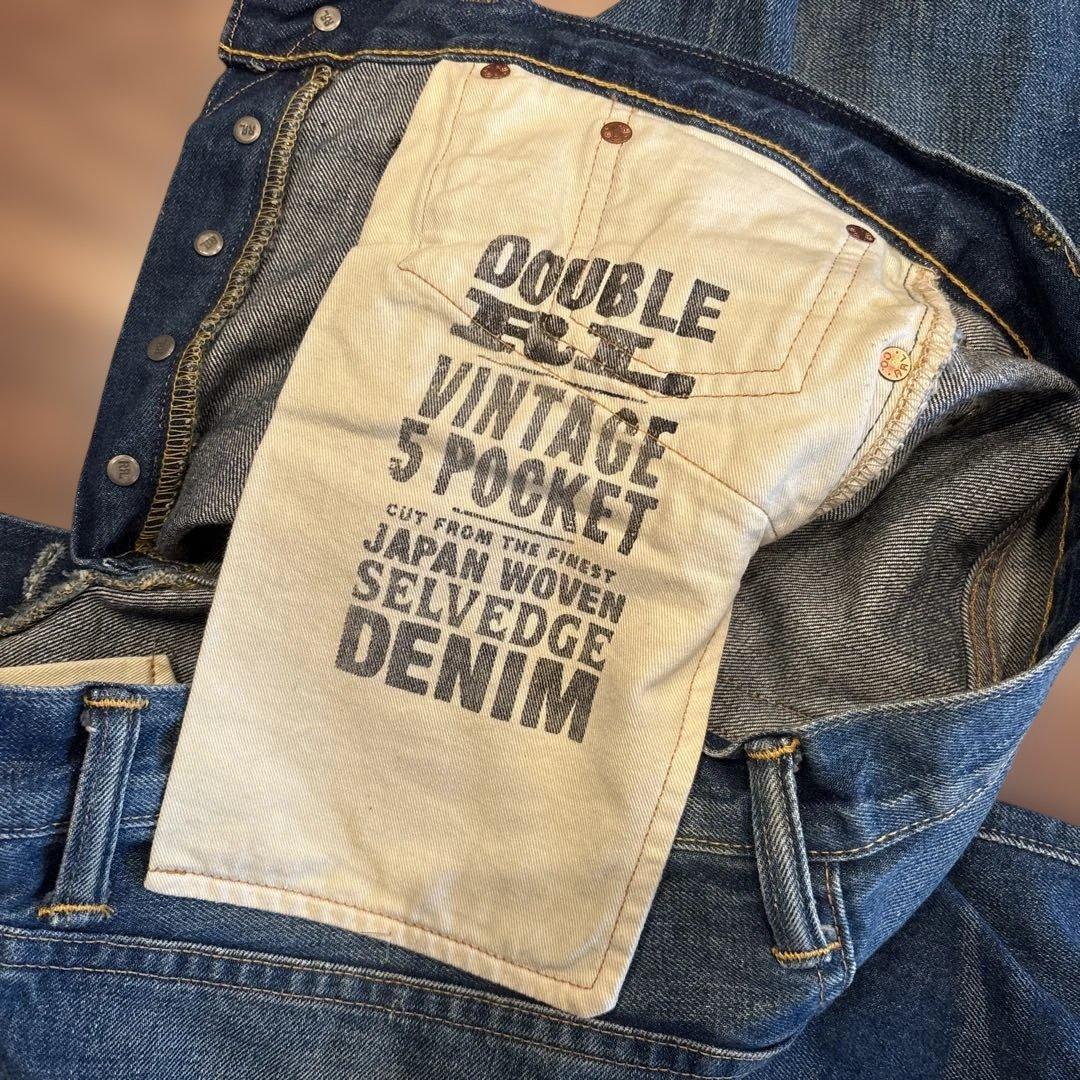 RRL ヴィンテージ５ポケット ストレート デニム ダブルアールエル