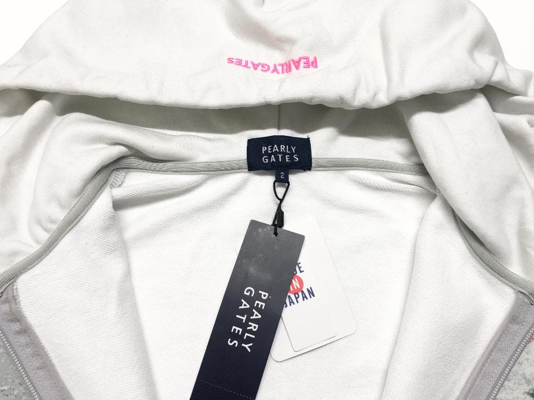 ○★新品未使用　パーリーゲイツ　ジップアップパーカー　2　グレー系