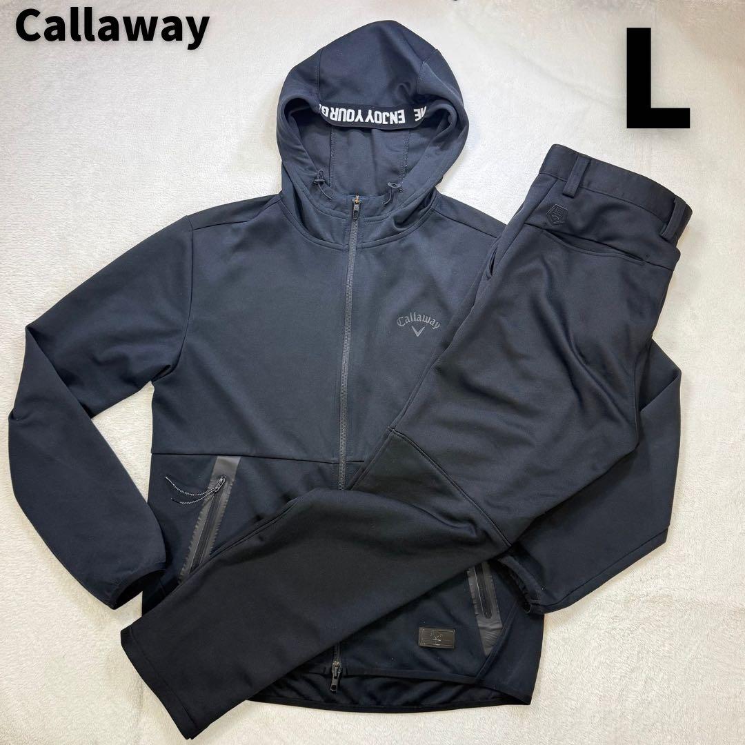 Callaway ゴルフウェア セットアップ パーカー＆パンツ ブラック