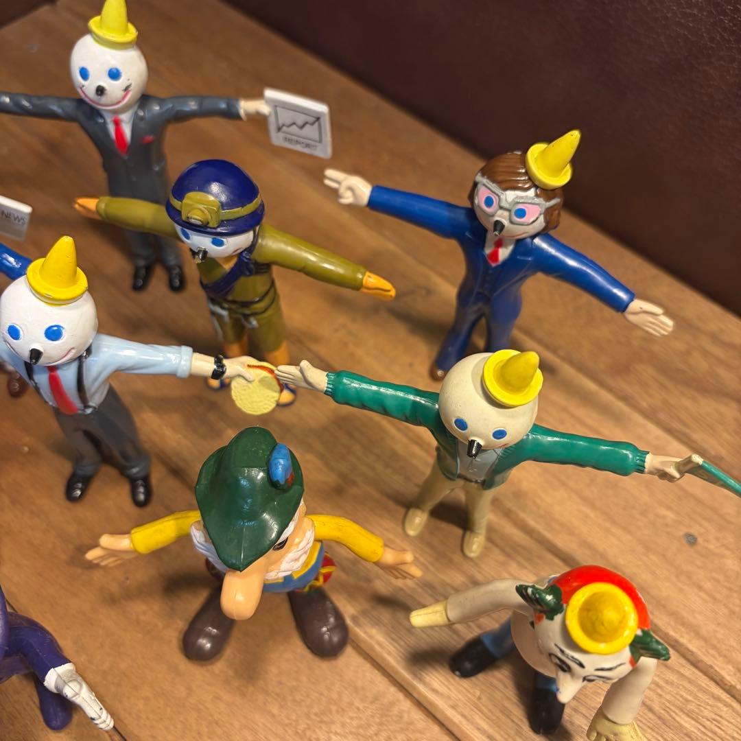 USAヴィンテージミールトイ　ジャックインザボックス　ベンダブルフィギュアセット