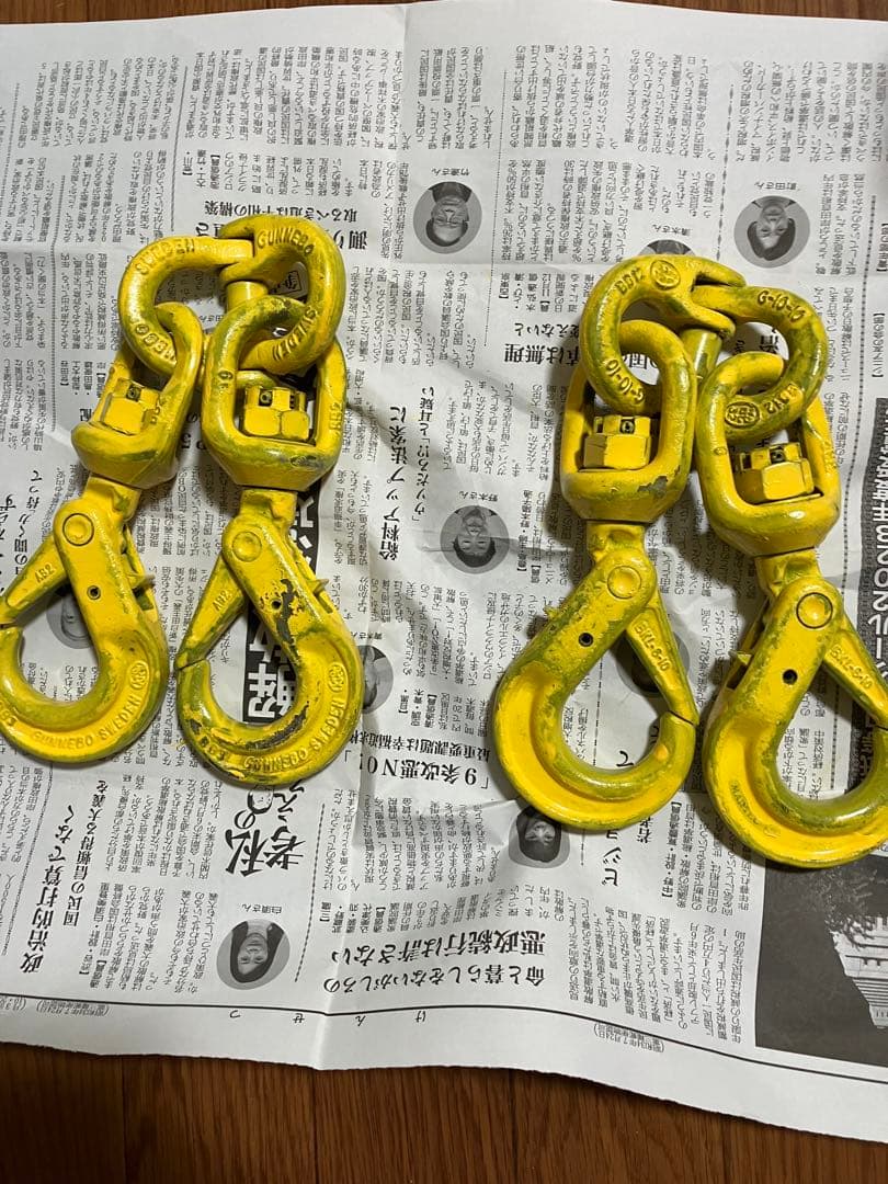 ラッチロックフックx4個　カップリングx2個セット