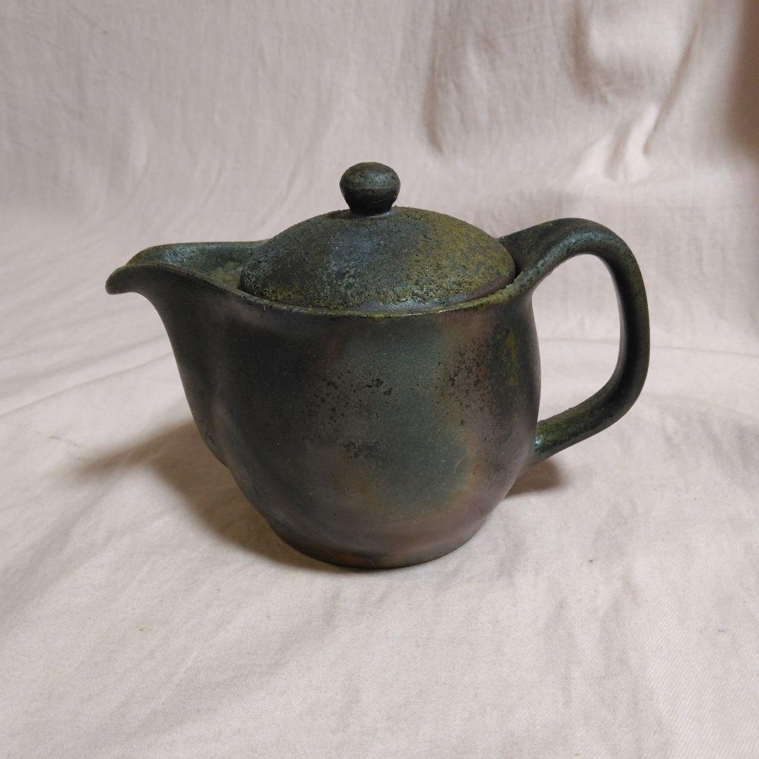 備前焼　小野田瑞穂作　備前急須