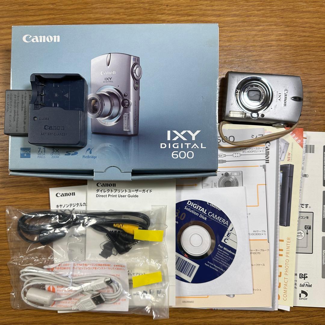 キャノン IXY DIGITAL 600 コンパクトデジタルカメラ シルバー