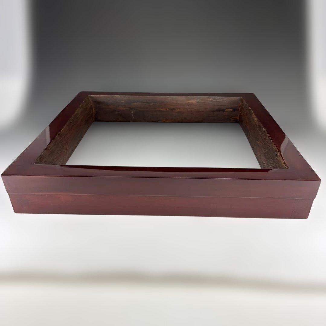 【茶道具】稲尾誠中斎造　生田神社松古材　炉縁（共箱）