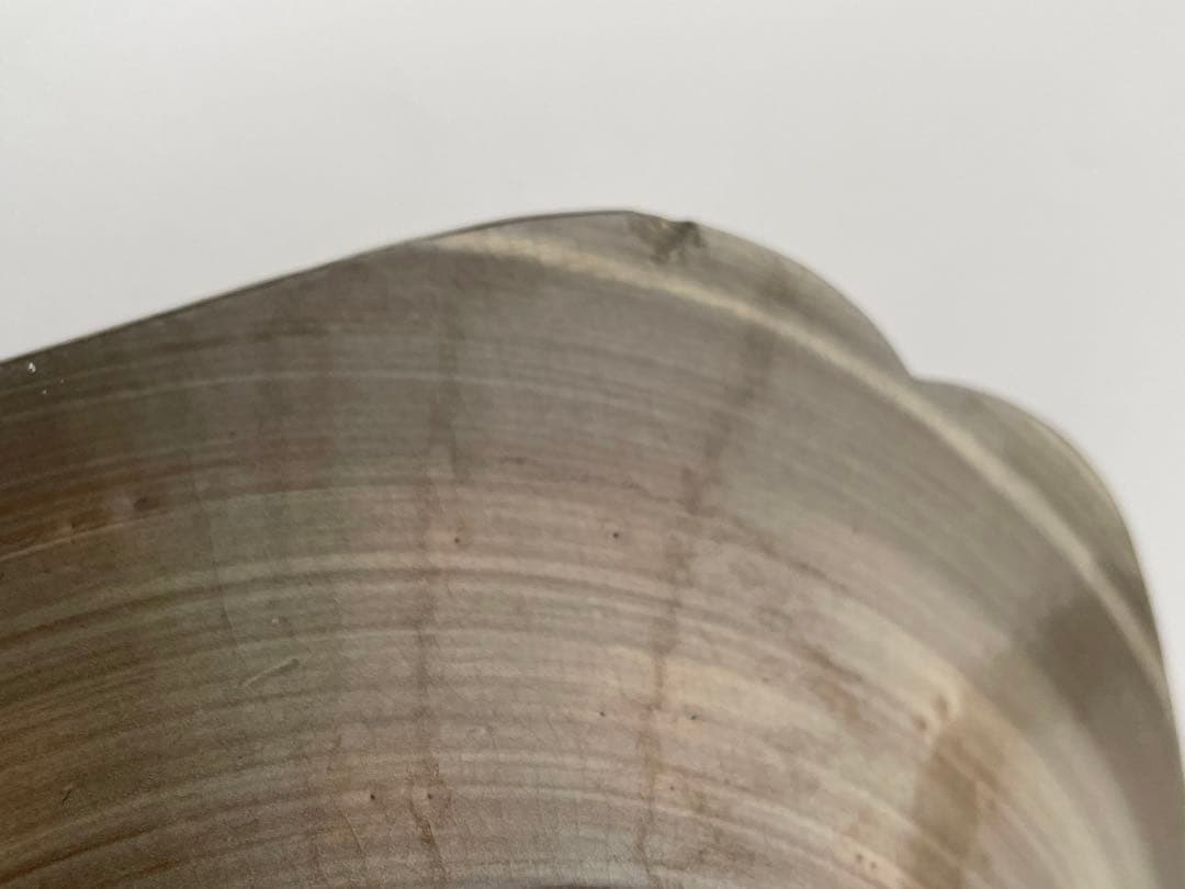 骨董　アンティーク　現川焼　現川　刷毛目　栗文様　隅入角皿　角皿　皿