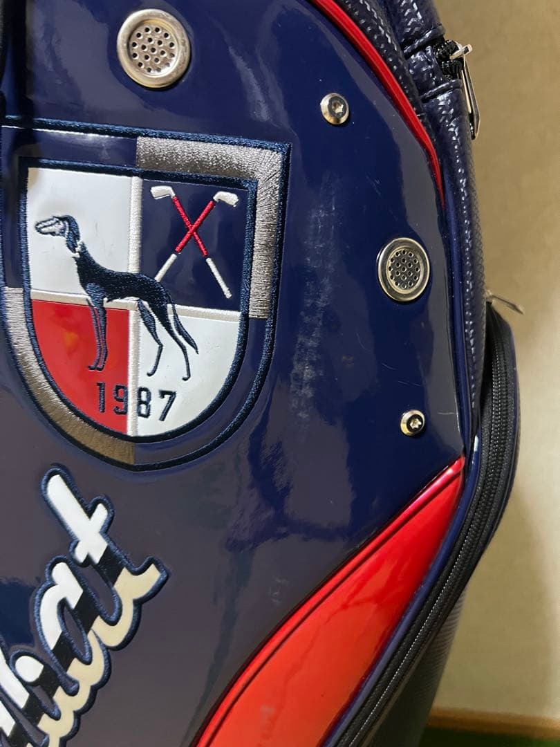 adabat キャディバッグ ネイビー/レッド