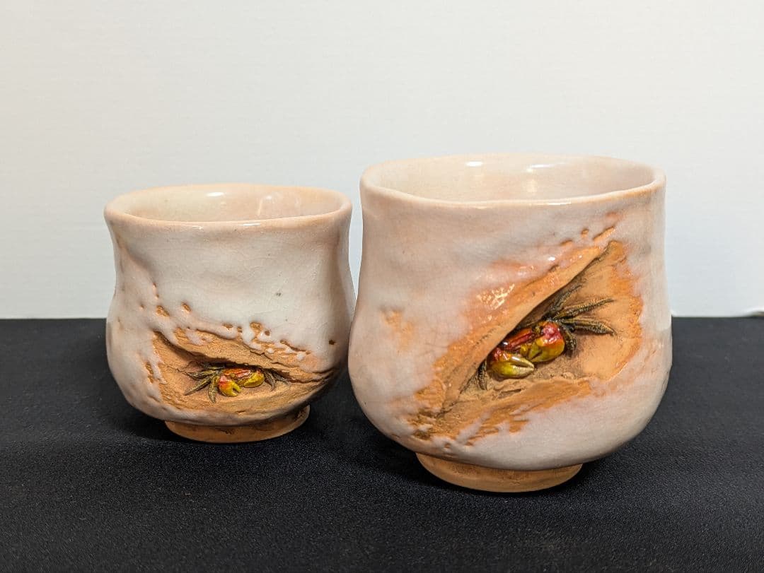 二六焼　天神蟹　夫婦湯呑