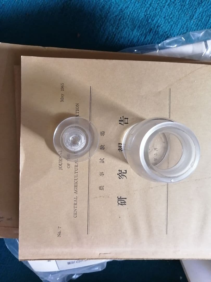 ‼️アンティーク　昭和レトロ　ガラス製 古い標本瓶5本セット