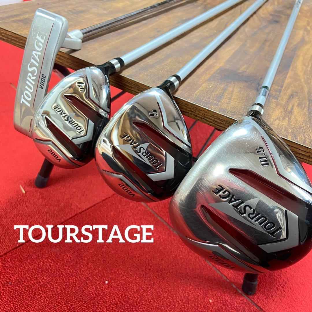 美品⭐️TOURSTAGE ツアーステージ V002 ゴルフクラブ　4本
