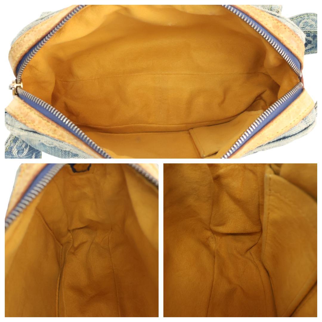 美品 ルイヴィトン デニム モノグラム バムバッグ M95347 ボディバッグ