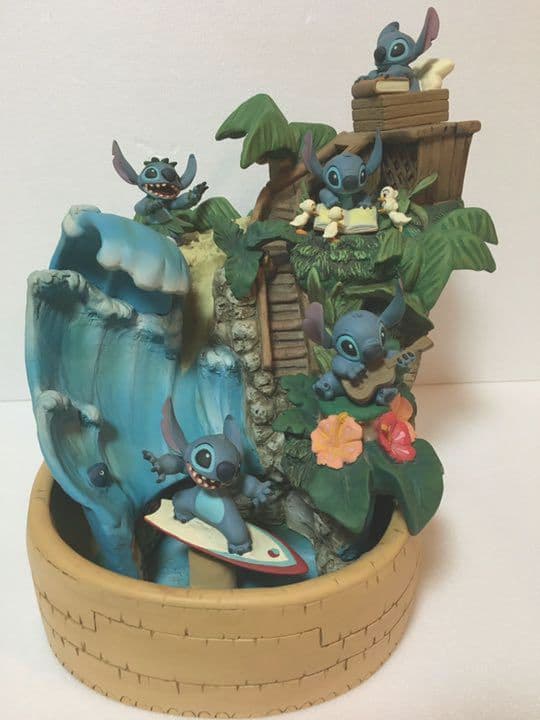 スティッチ ウォーターファウンテン フィギュア ディズニー 置物