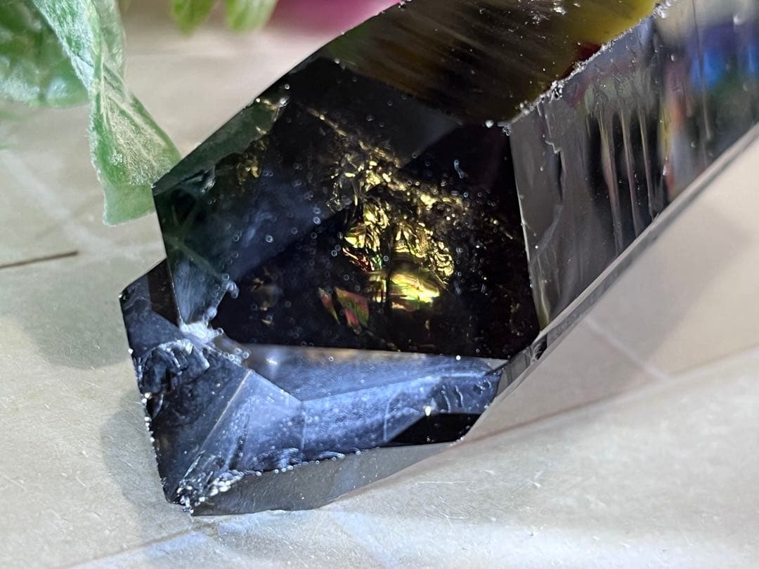 タントリックトリプレッツ✨　スモーキーレムリアンシード　クリスタル　原石　水晶