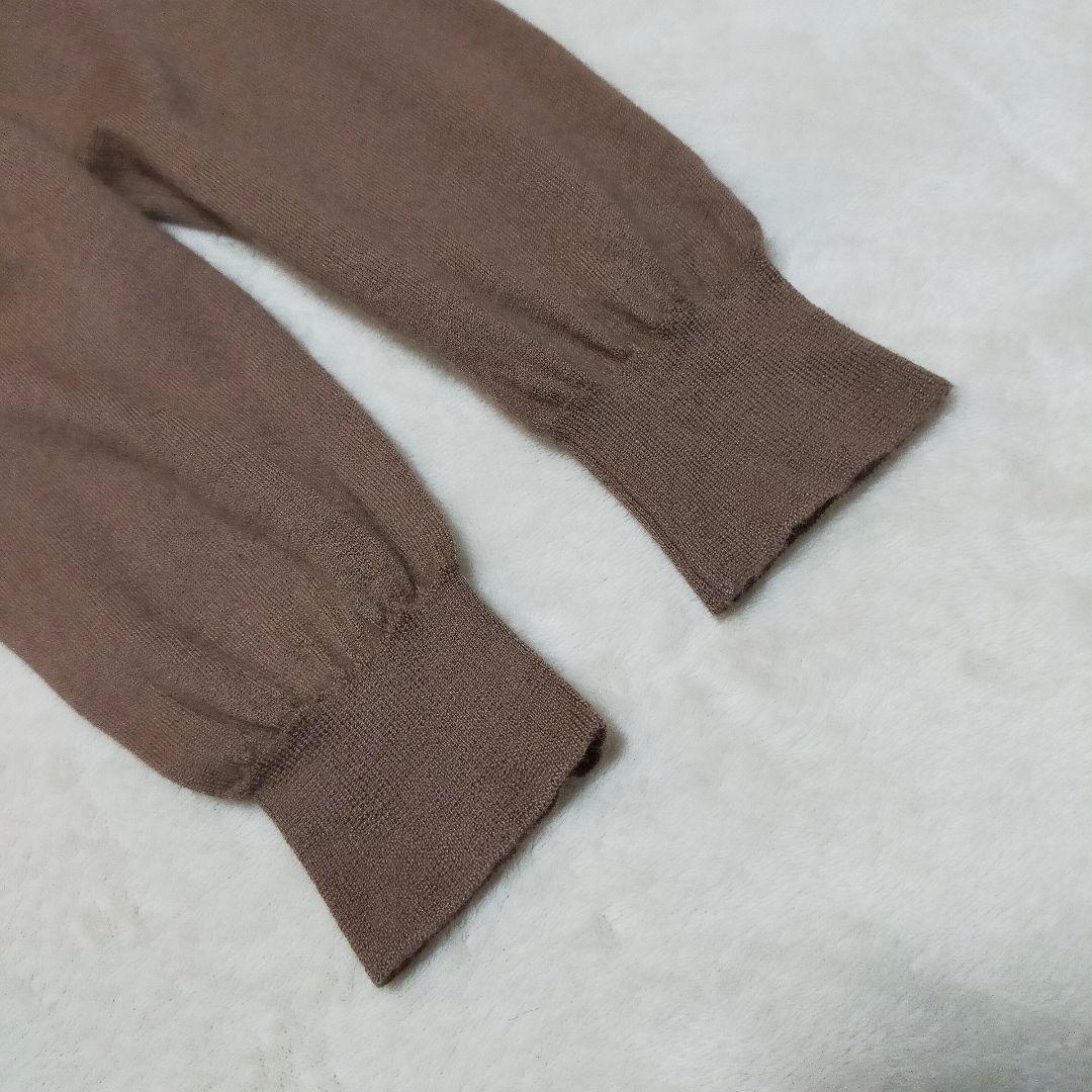 カシミヤ100%　イタリア製　FEDELI　ハイネックニット　ハイゲージ