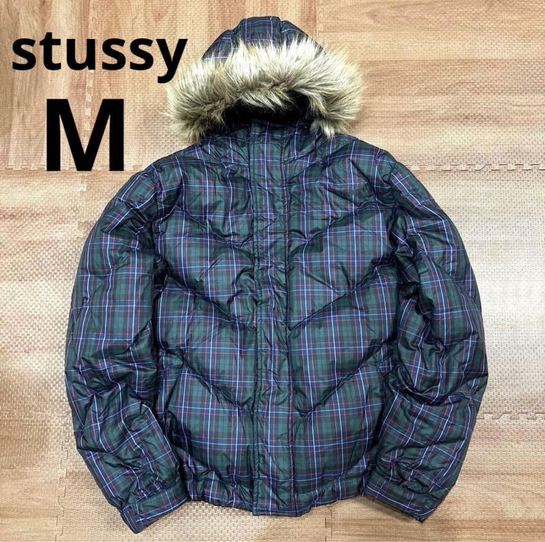 メ*イ様 old stussyオールドステューシー　チェックダウンジャケット　M