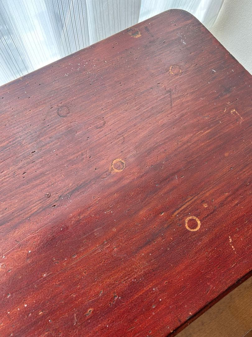 ぽ*ー様 木製アンティークデスクと椅子のセット