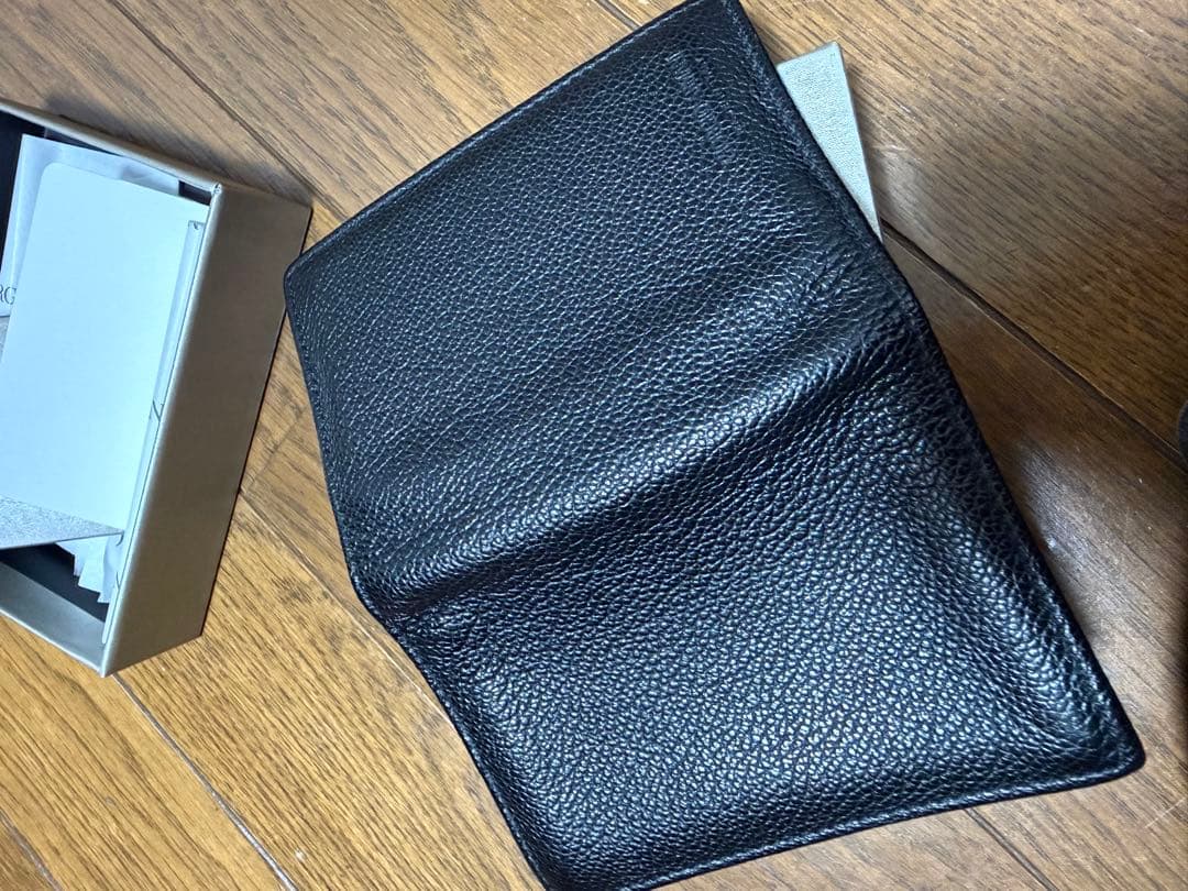 Giorgio Armani ブラックレザー 名刺入れ