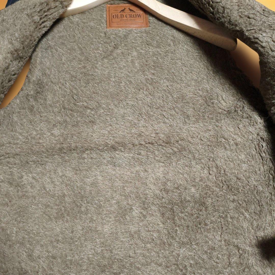 グラッドハンド　OLD CROW フリースベスト ネイビー