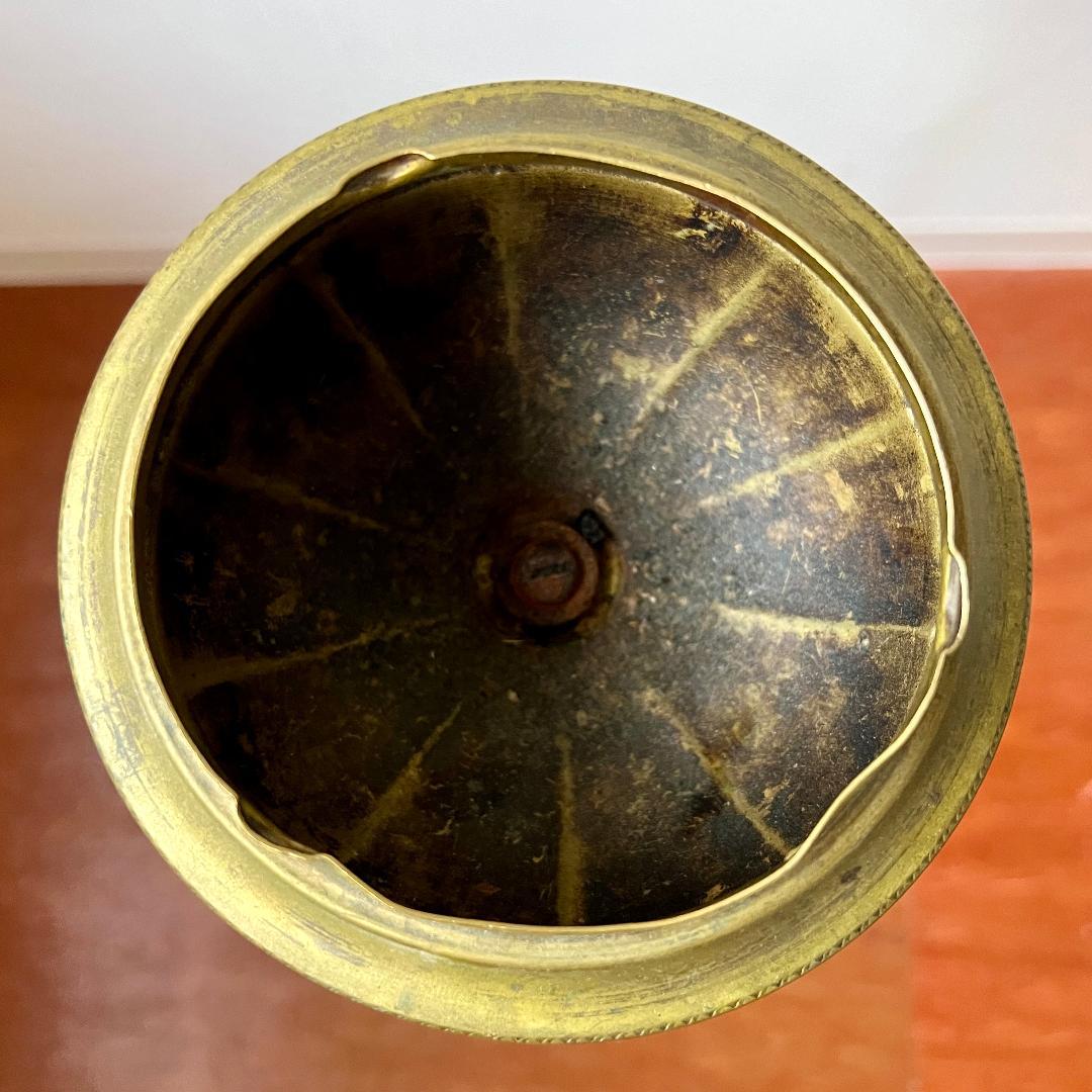 灰皿 スタンド灰皿 フランス製 アールヌーボー ロココ調 アンティーク レトロ