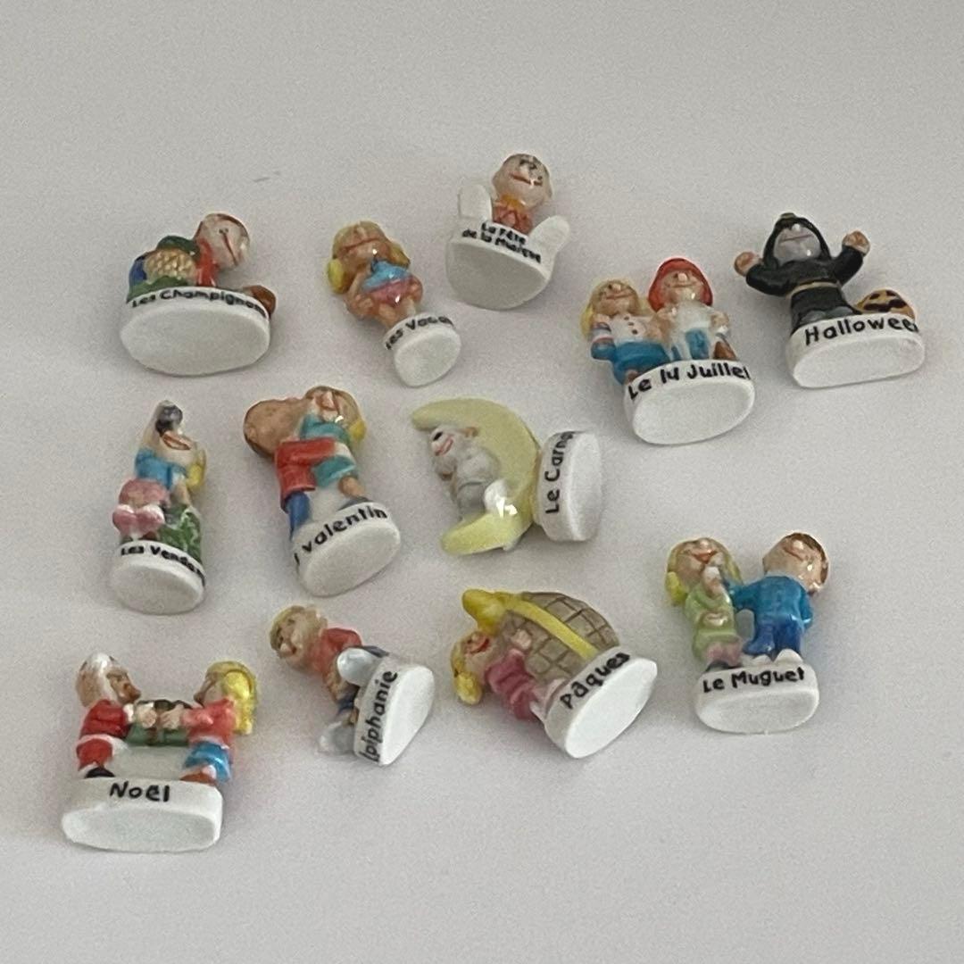 子供達の12ヶ月　フェーブ　ヴィンテージ　フランス　陶器　ミニチュア　置物