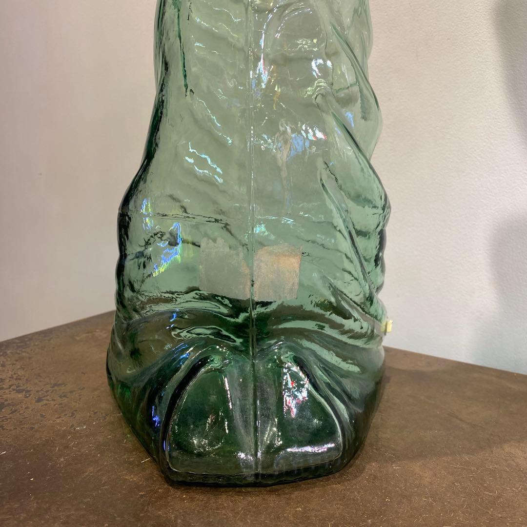 イタリア ビンテージワインボトル 緑ガラス