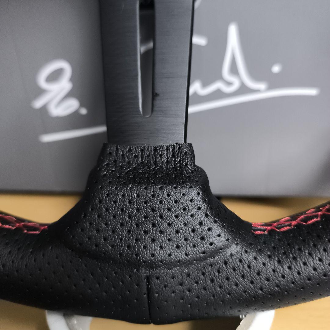 NARDIナルディタイプ　ステアリング ブラック350mm 　ディープ75mm