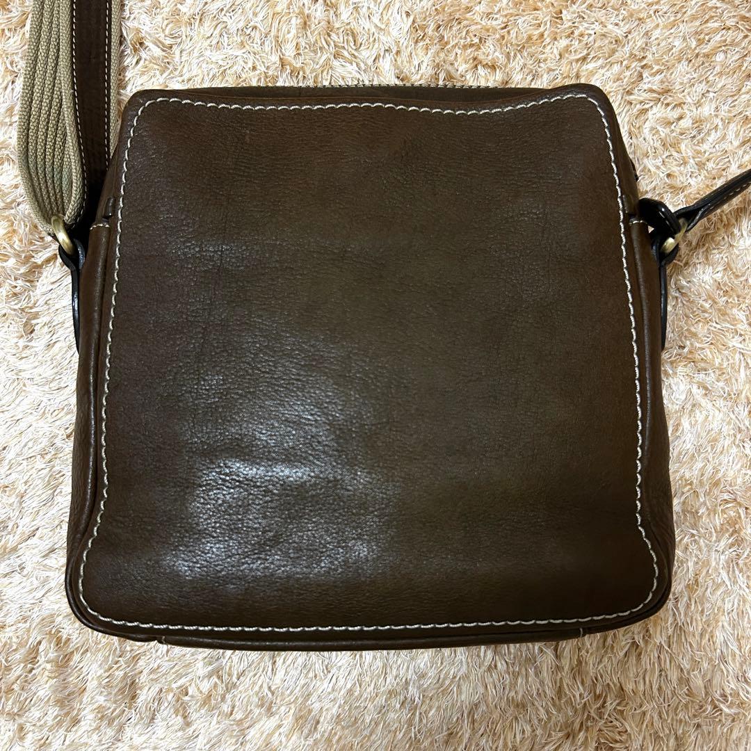 美品✨ 土屋鞄 ツチヤカバン トーンオイルヌメ ジップトップショルダーバッグ