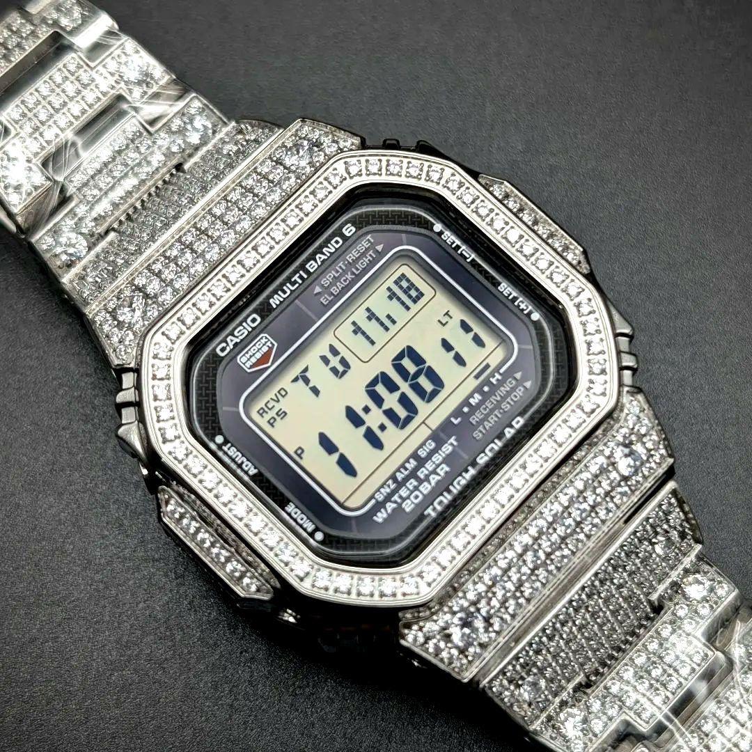 美品 G-SHOCK GWM5610U 電波ソーラー ダイヤ風装飾 フルメタル