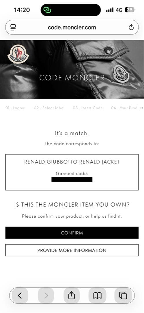 11911【美品・QR鑑定済み】モンクレール　RENALD ダウンジャケット