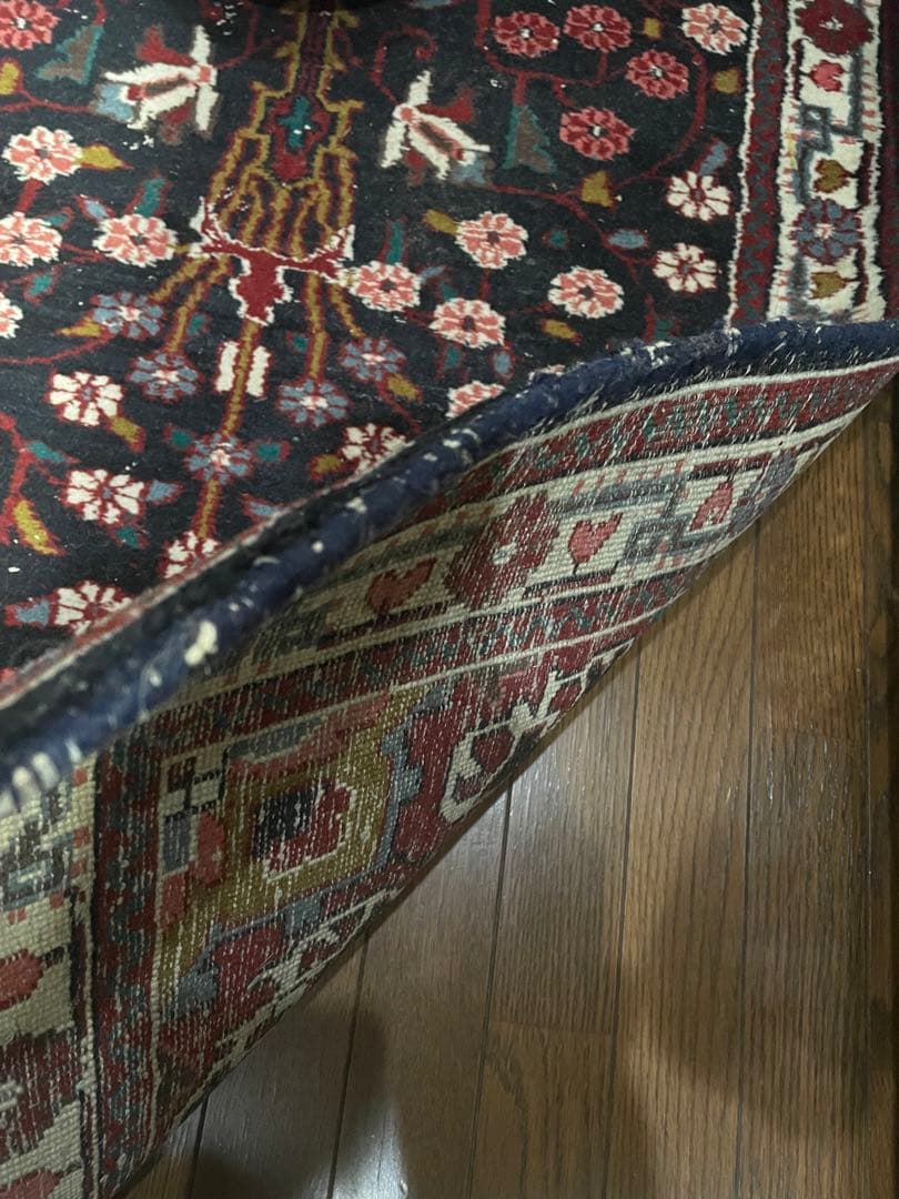 大幅値下げ‼️ヴィンテージ手織りペルシャ絨毯アンティークキッチンランナーマット