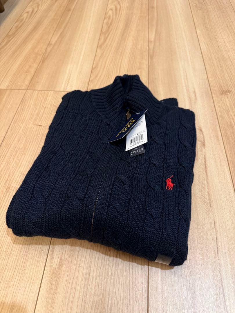 Ralph Lauren フルジップケーブルセーター