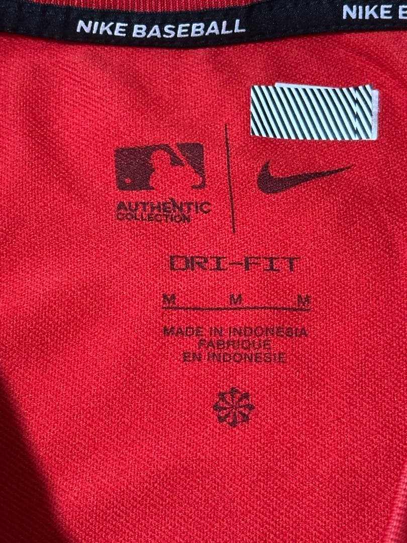 メジャーリーグナショナルズ MLB選手支給品UsedプラクティスシャツMサイズ