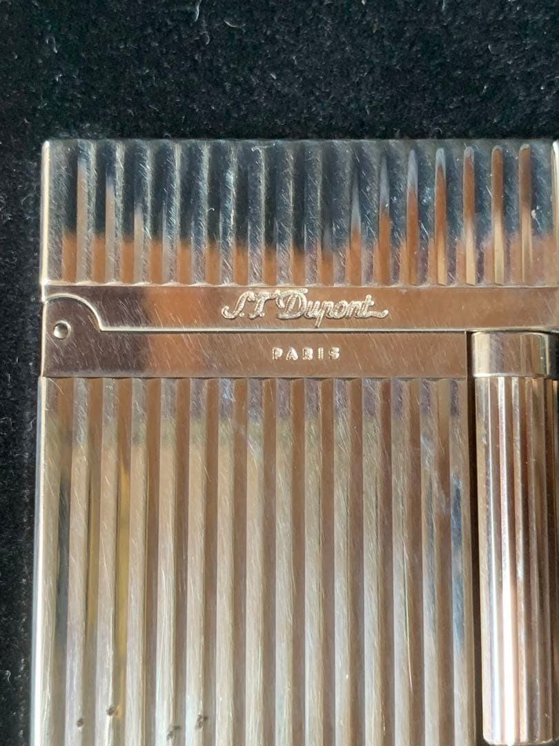 S.T. Dupont ストライプライター 専用ケース＆ガス付き